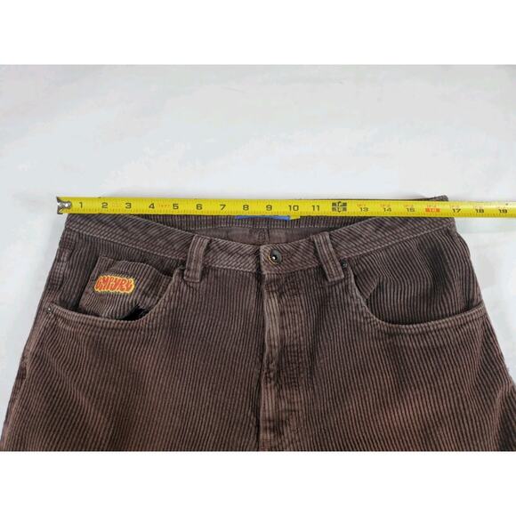 Empyre Mens 32 Corduroy Pants Skater Baggy Casual Relaxed Brown Streetwear - Picture 8 of 11